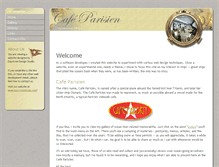 Tablet Screenshot of cafeparisien.com